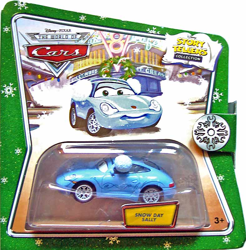 Snow Day Sally from the Story Tellers series, Mattel 1:55 diecast on its card
