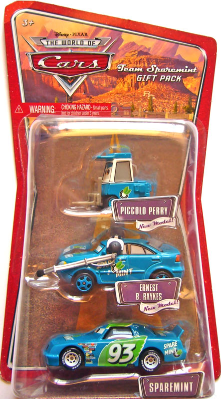 Piccolo Perry (Sparemint pitty) from the World of Cars series, Mattel 1:55 diecast on its card