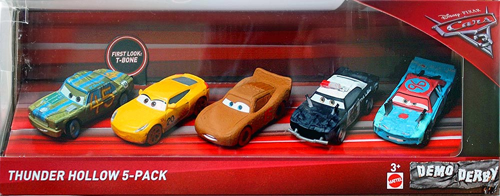 T-Bone from the Cars 3 series, Mattel 1:55 diecast on its card