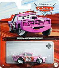 Tailgate from the Cars 3 series, Mattel 1:55 diecast on its card