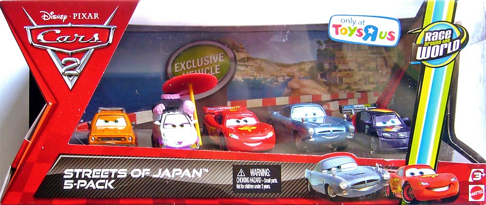 Tamiko from the Cars 2 series, Mattel 1:55 diecast on its card
