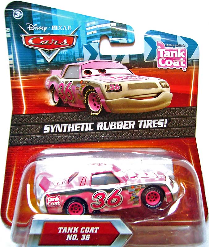 Tank Coat (rubber tires) from the Final Lap series, Mattel 1:55 diecast on its card