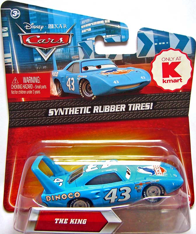 The King (rubber tires) from the Final Lap series, Mattel 1:55 diecast on its card