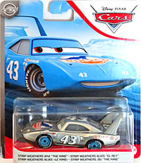 The King (silver) from the Blue Desert series, Mattel 1:55 diecast on its card