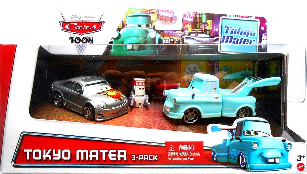 Tokyo Mater from the World of Cars 2014 series, Mattel 1:55 diecast on its card