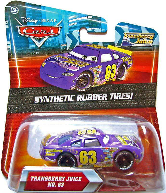 Transberry Juice (rubber tires) from the Final Lap series, Mattel 1:55 diecast on its card
