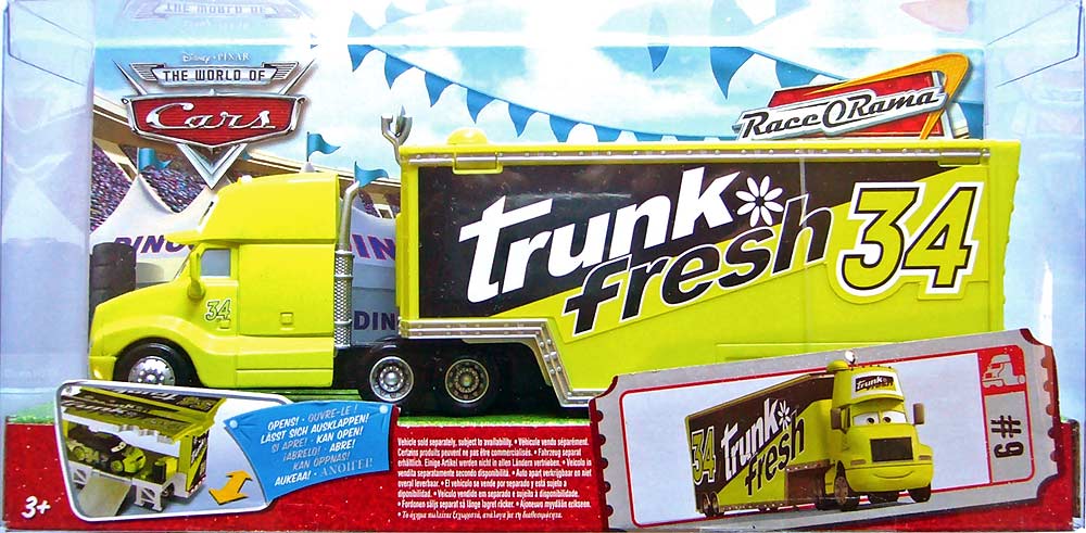 Trunk Fresh Hauler from the Race O Rama series, Mattel 1:55 diecast on its card
