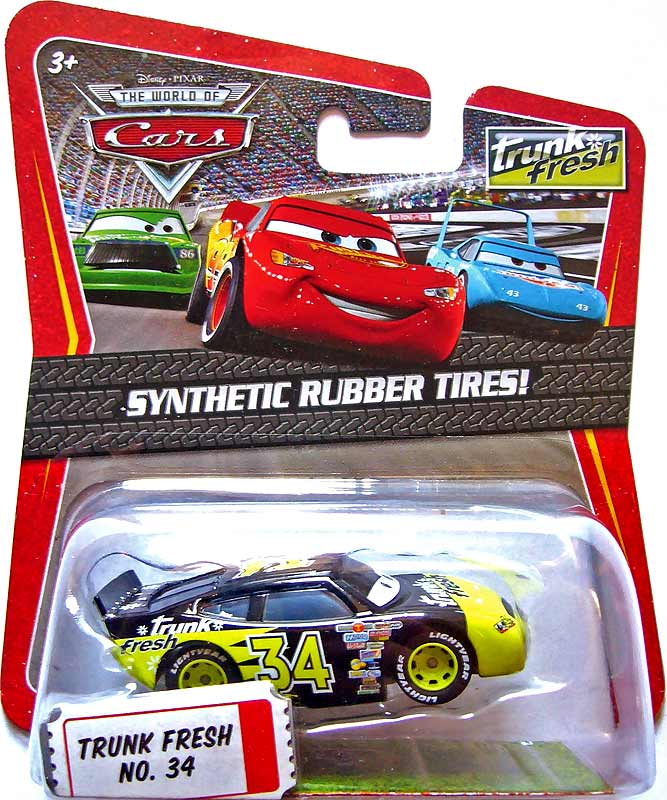 Trunk Fresh (rubber tires) from the Race O Rama series, Mattel 1:55 diecast on its card