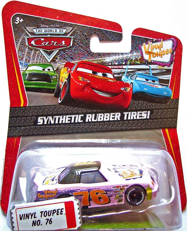Vinyl Toupee (rubber tires) from the Race O Rama series, Mattel 1:55 diecast on its card