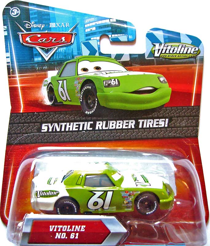 Vitoline (rubber tires) from the Final Lap series, Mattel 1:55 diecast on its card