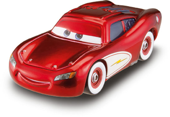 Cruisin McQueen (lenticular v2), Mattel 1:55 diecast out of the package