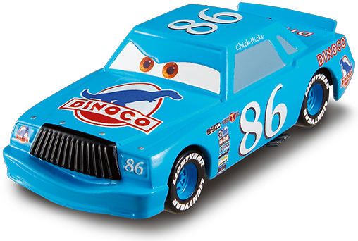 Dinoco Chick Hicks (lenticular v2), Mattel 1:55 diecast out of the package