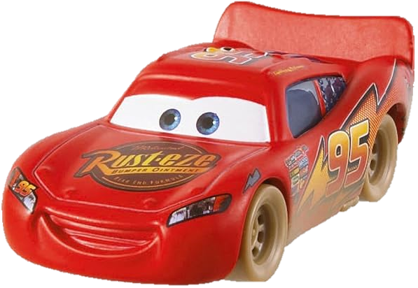Dirt Track McQueen (lenticular v1), Mattel 1:55 diecast out of the package