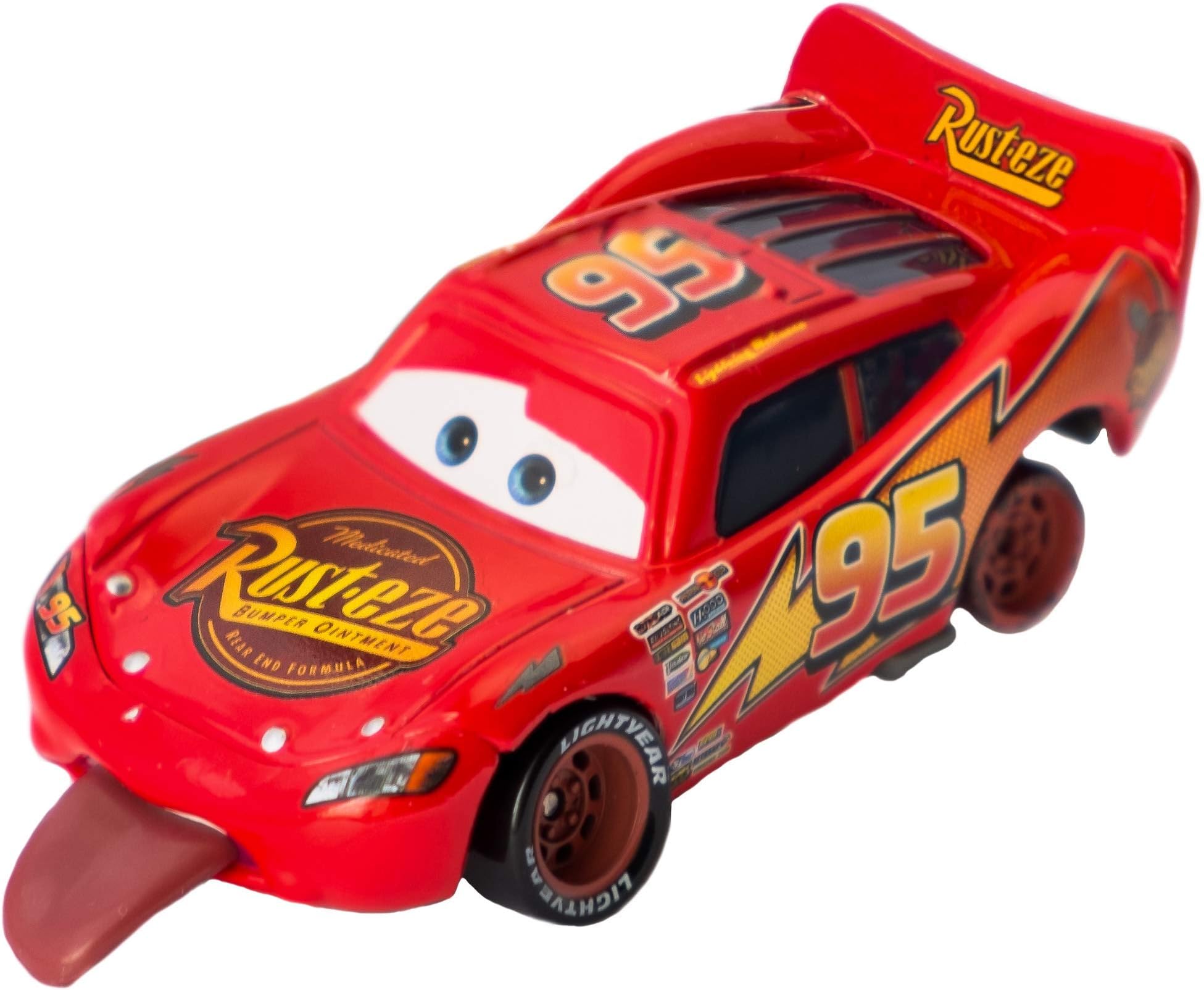 Finish Line Lightning McQueen (lenticular), Mattel 1:55 diecast out of the package