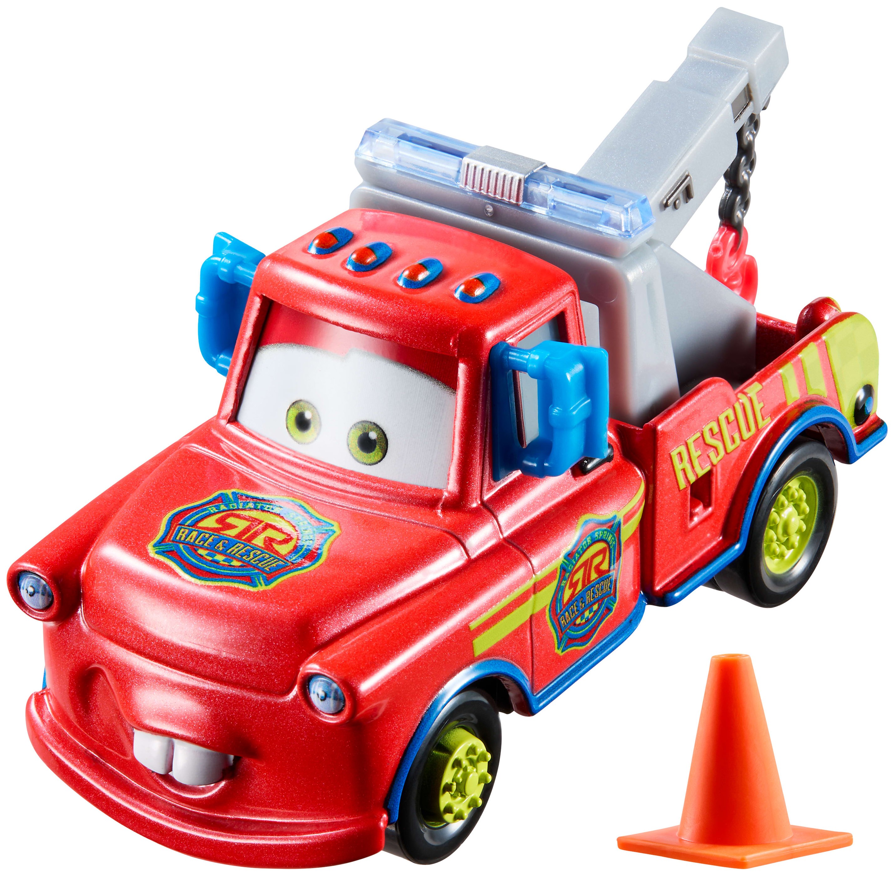 Mater (Race & Rescue 2026), Mattel 1:55 diecast out of the package