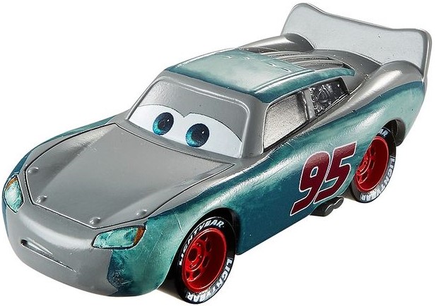 Primer Lightning McQueen (variant), Mattel 1:55 diecast out of the package
