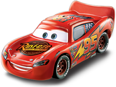 Lightning McQueen (lenticular v1.1, 2 parts variant) out of the package