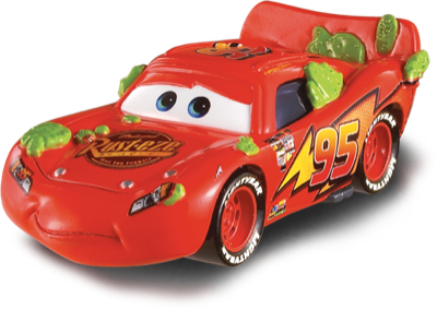 Cactus Lightning McQueen out of the package