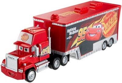 Cars 3 Mack Hauler out of the package