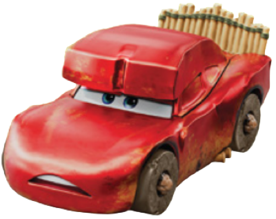 Cave Lightning McQueen out of the package