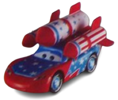 Daredevil Lightning McQueen out of the package