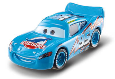Dinoco Lightning McQueen (variant) out of the package
