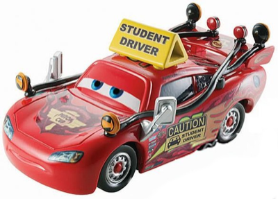 Driving School Lightning McQueen out of the package
