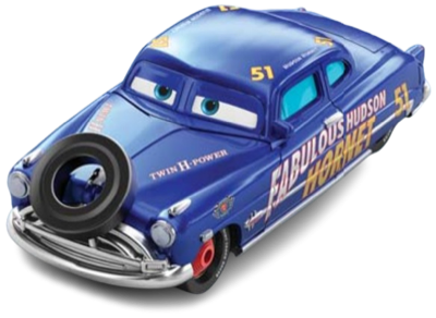 Fabulous Hudson Hornet with Tire out of the package