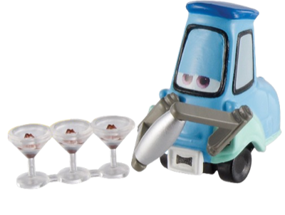 Guido with Shaker and Glasses out of the package