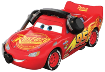 Headset Crew Chief Lightning McQueen out of the package