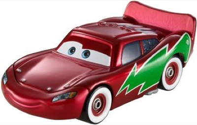 Holiday Hotshot Lightning McQueen (variant) out of the package