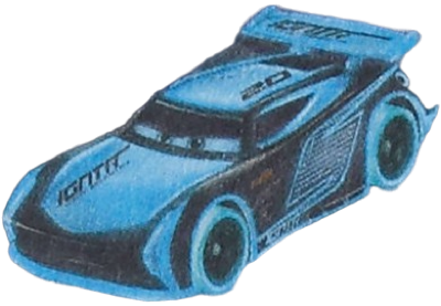 Glow Racer Jackson Storm out of the package