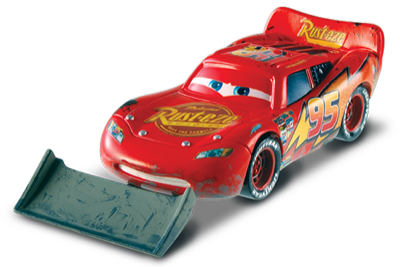Lightning McQueen with Shovel (lenticular) out of the package