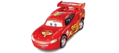 Lightning McQueen with Travel Wheels out of the package