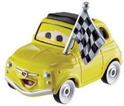 Luigi with Checkered Flag out of the package