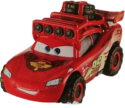 Off-Road Lightning McQueen out of the package