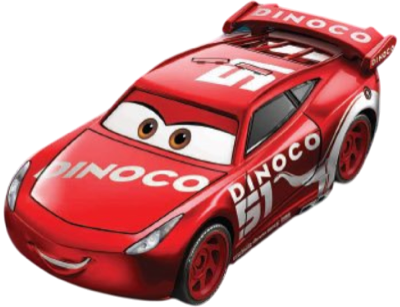 Racing Red Dinoco Cruz Ramirez out of the package
