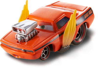 Snot Rod with Flames out of the package