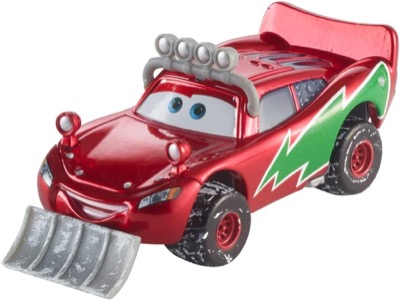 Snowplow Lightning McQueen out of the package