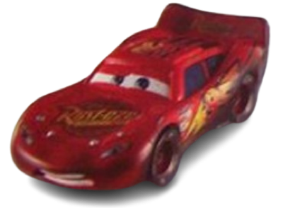 Soaked Lightning McQueen out of the package