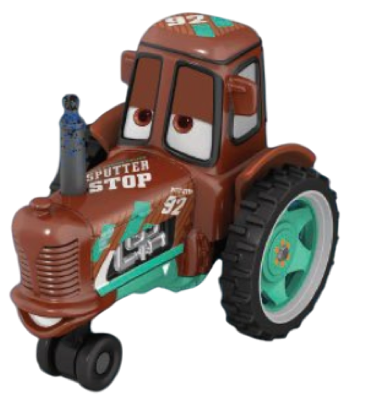 Sputter Stop Racing Tractor out of the package