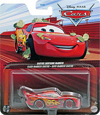 Cactus Lightning McQueen on its card