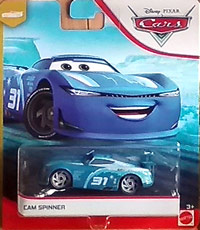 Cam Spinner on its card