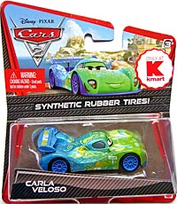 Carla Veloso (rubber tires) on its card