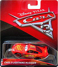 Cars 3 Lightning McQueen on its card
