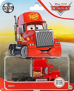 Cars 3 Mack on its card