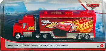 Cars 3 Mack Hauler on its card