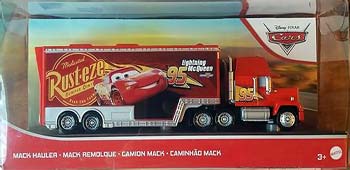 Cars 3 Mack Hauler on its card