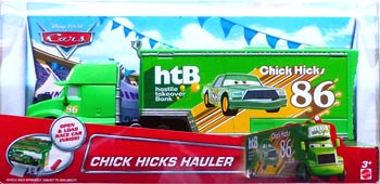 Chick Hicks Hauler on its card