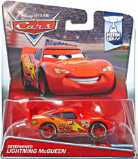Determined Lightning McQueen on its card